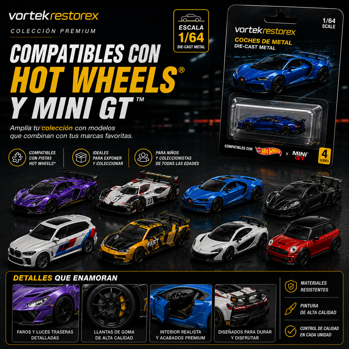 Miniatura Metálica 1:64 Colección Premium