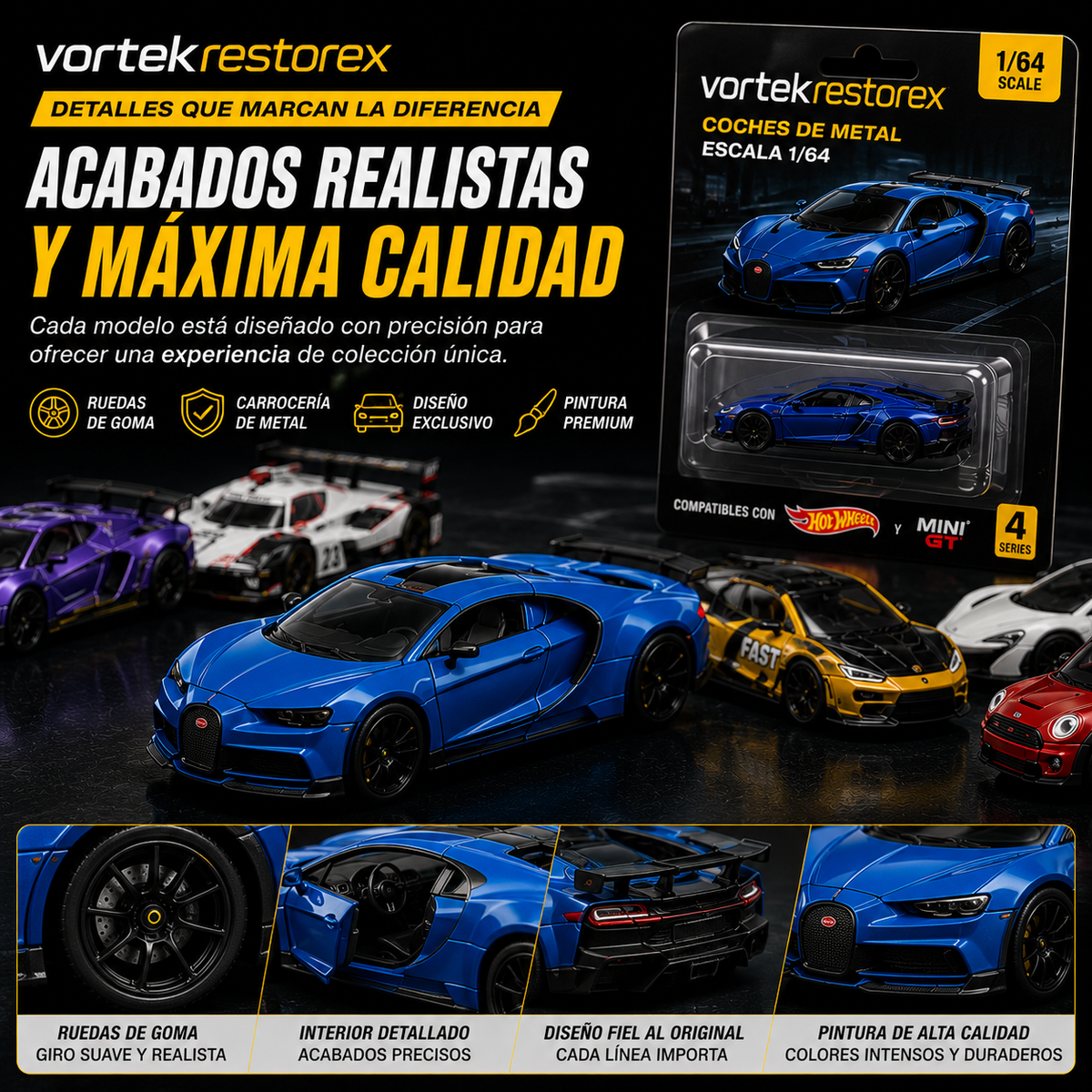 Miniatura Metálica 1:64 Colección Premium